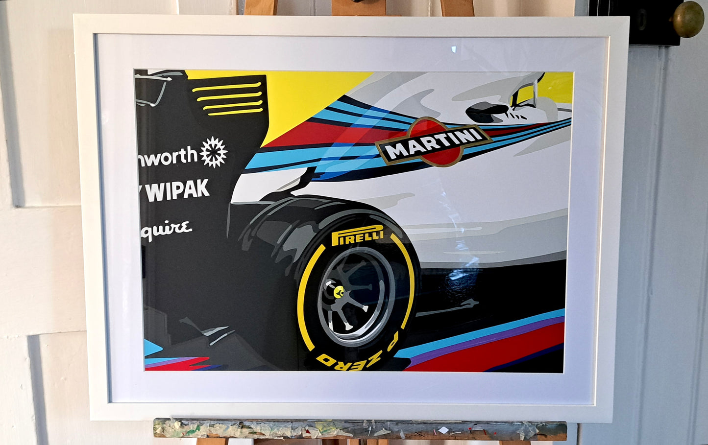 Williams Martini. Original (hand-cut) Vinyl Artwork.