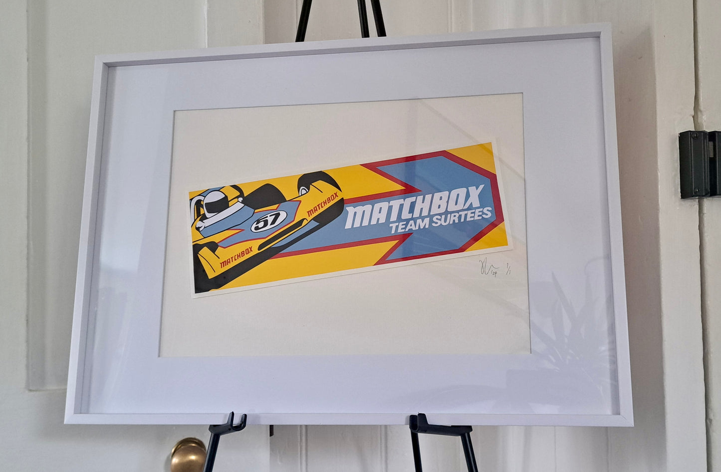 Vinyl (hand-cut) Giant Stickers: Matchbox Team Surtees