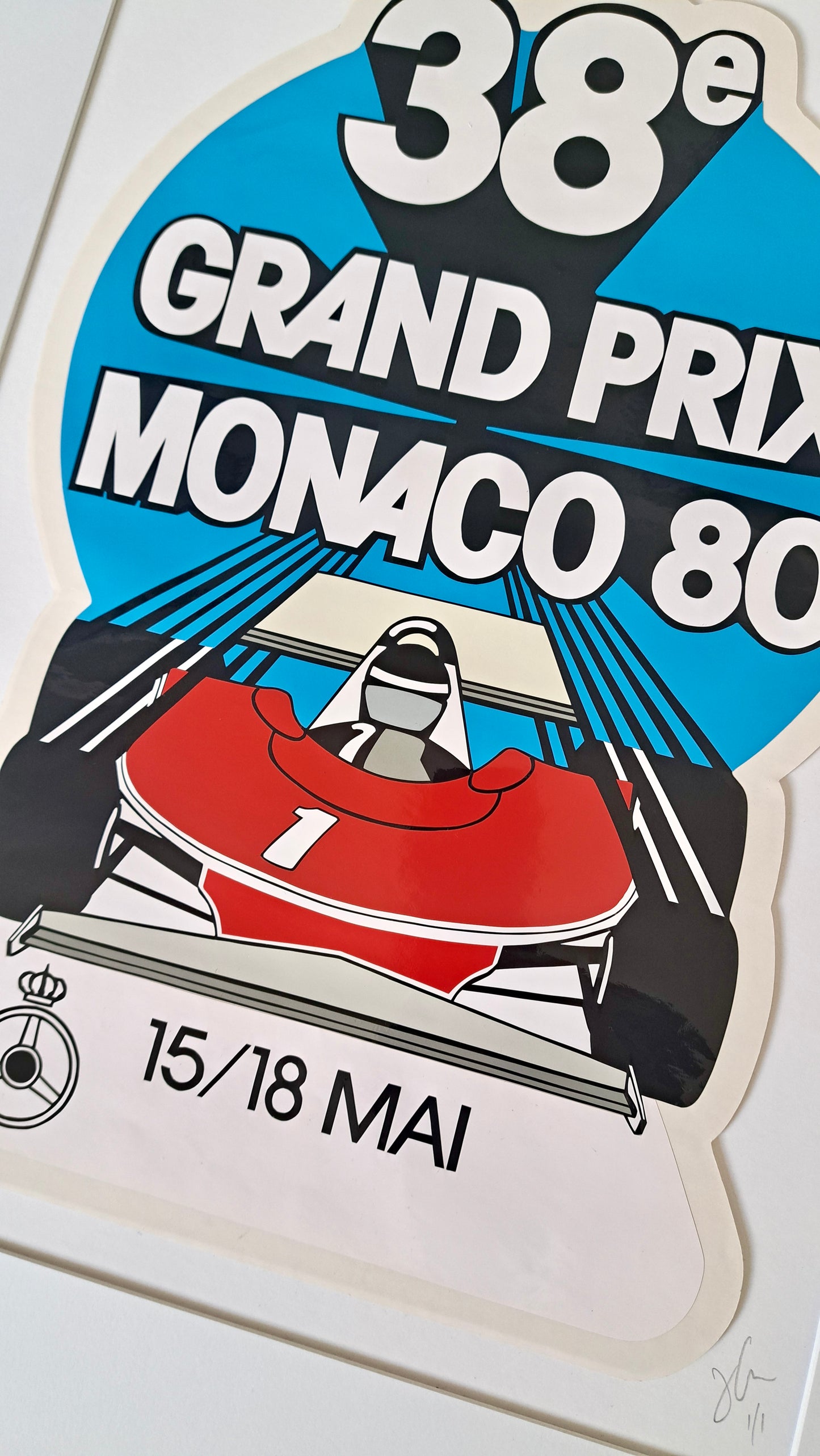 Vinyl (hand-cut) Giant Stickers: Monaco Grand Prix 80