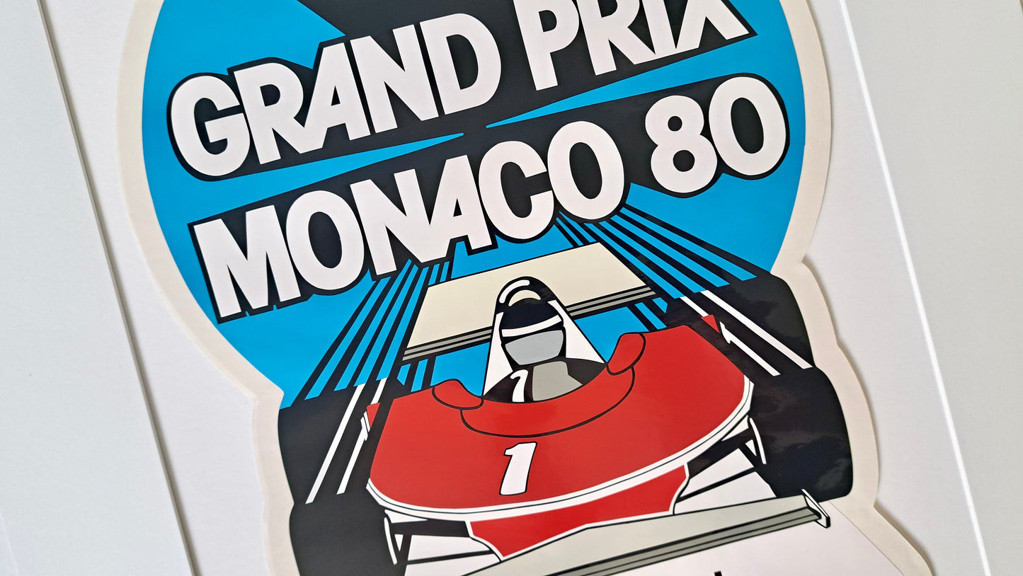 Vinyl (hand-cut) Giant Stickers: Monaco Grand Prix 80