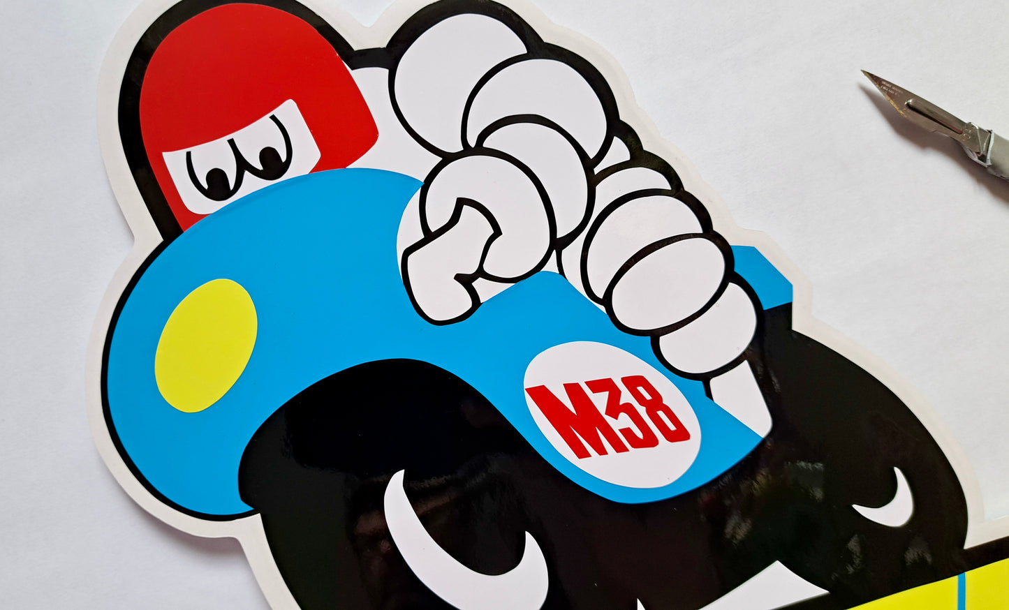 Vinyl (hand-cut) Giant Stickers: Michelin M38