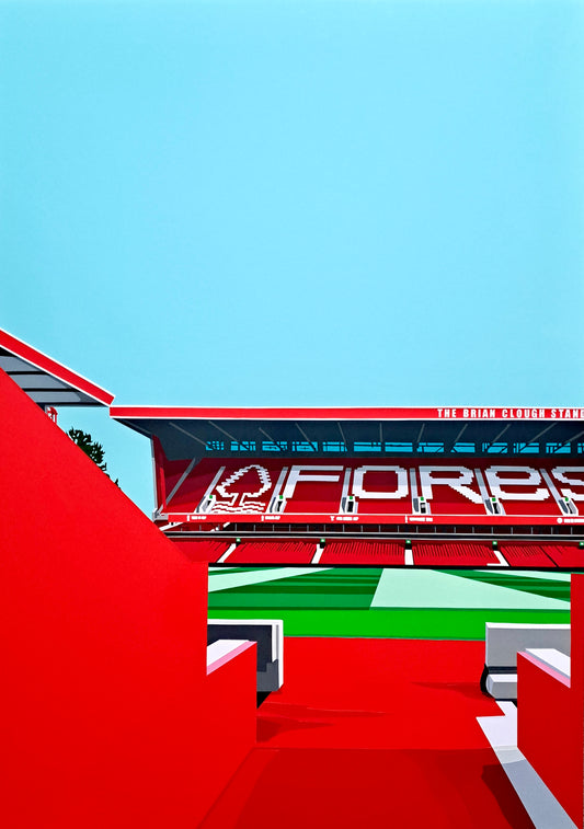 City Ground. Hand-cut Vinyl Original Artwork.