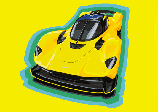 Valkyrie (Aston Martin). Fine Art Giclee Ltd Ed Print.