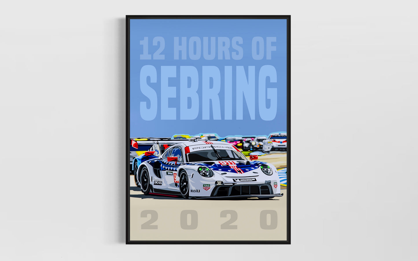BPC (Bedroom Poster Collection) 2020 Sebring 12hr Porsche 911 RSR