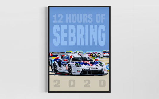 BPC (Bedroom Poster Collection) 2020 Sebring 12hr Porsche 911 RSR