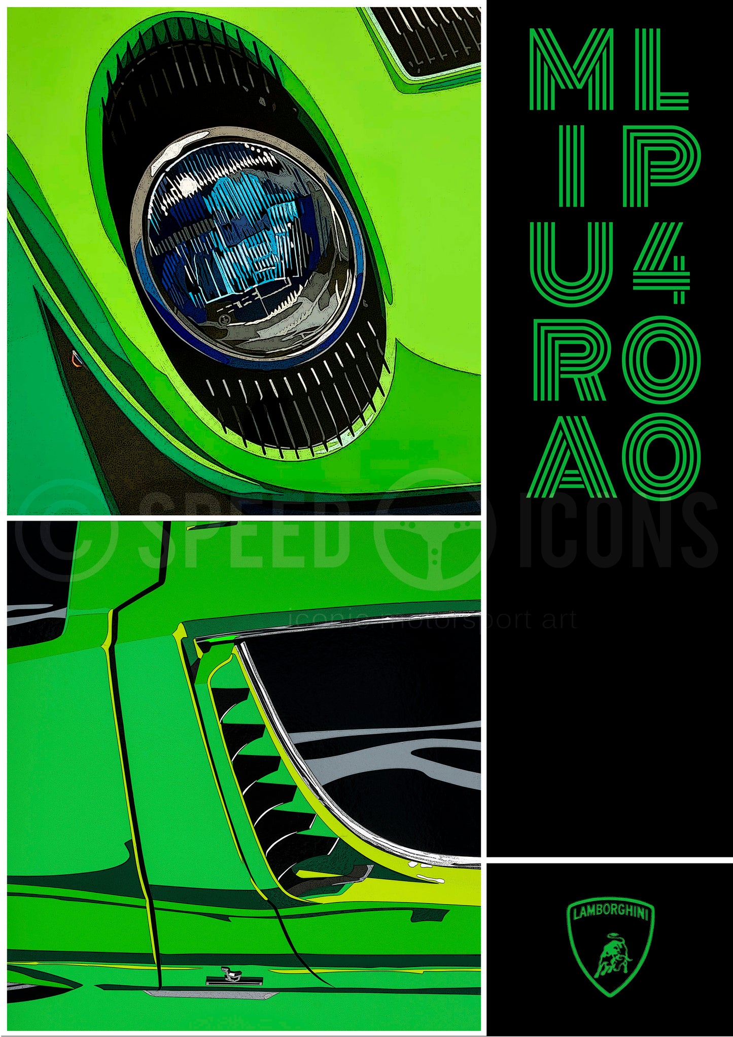 BPC (Bedroom Poster Collection) Lamborghini Miura.