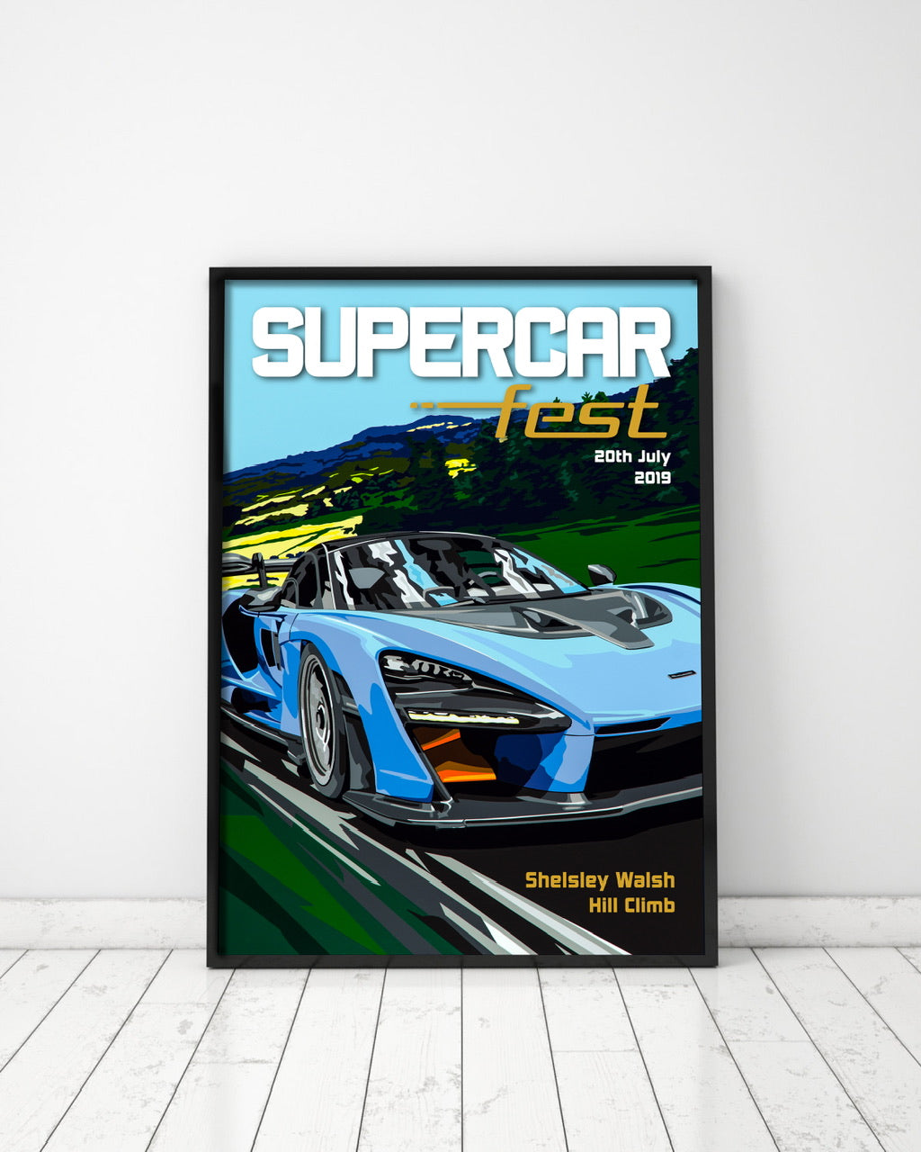 Supercar Fest 2019 The Hill Poster