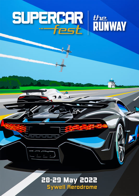 Supercar Fest 2022 Runway Poster