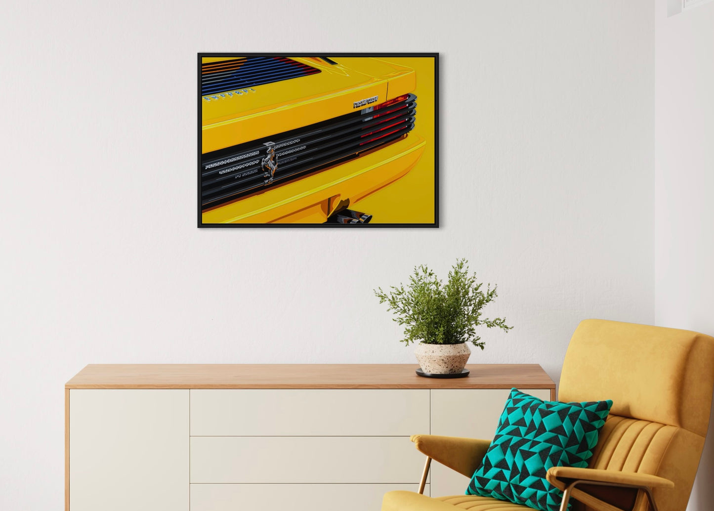 Ferrari Testagiallo 2. Fine Art Giclee Ltd Ed Print.