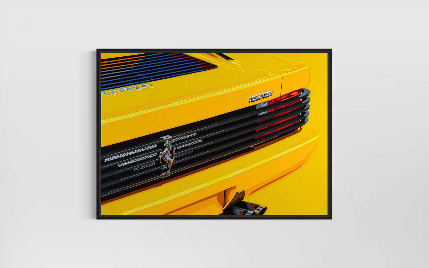 Ferrari Testagiallo 2. Fine Art Giclee Ltd Ed Print.
