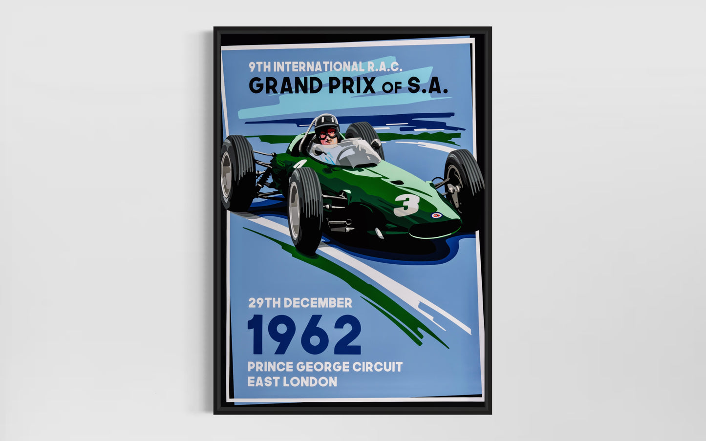 BRM Graham Hill 62. Fine Art Giclee Ltd Ed Print.
