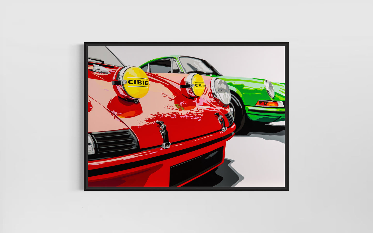 Red to Green (Porsche 911). Fine Art Giclee Ltd Ed Print.