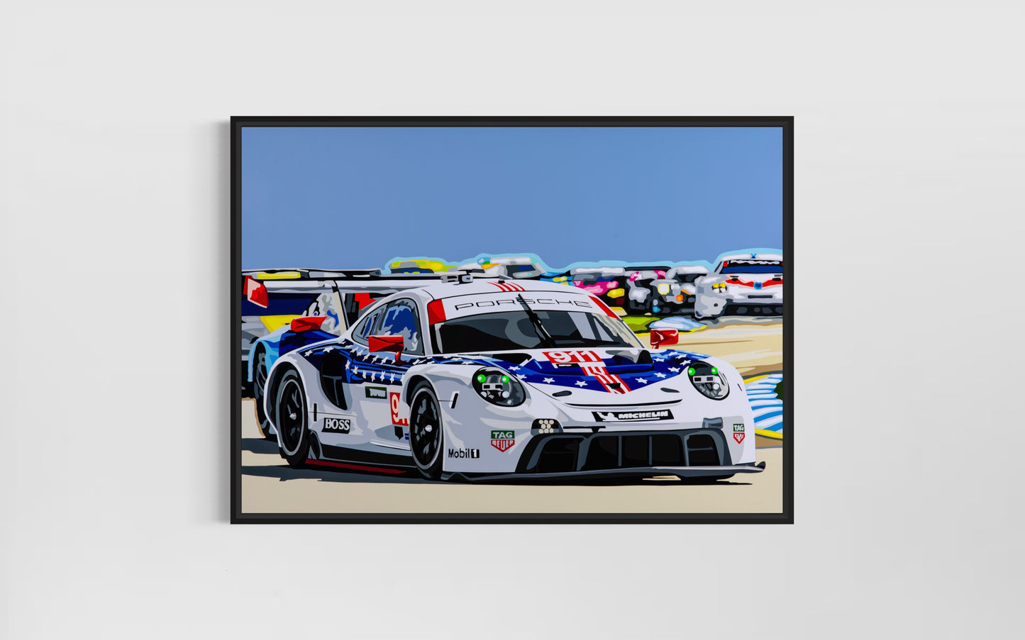 Sebring Porsche RSR.  Fine Art Giclee Ltd Ed Print.