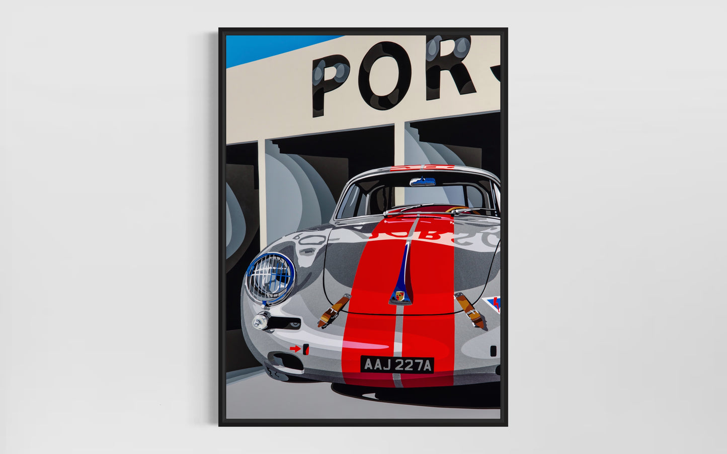 Porsche 356. Fine Art Giclee Ltd Ed Print.