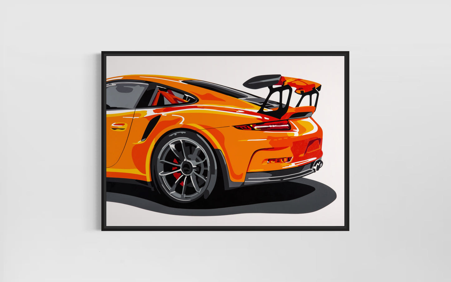 Porsche GT3 RS. Fine Art Giclee Ltd Ed Print.