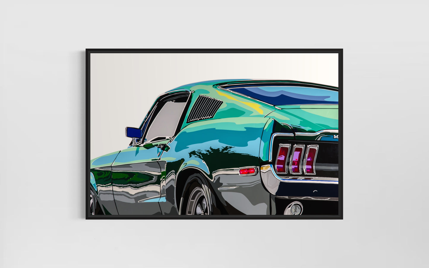 Bullitt Mustang. Fine Art Giclee Ltd Ed Print.