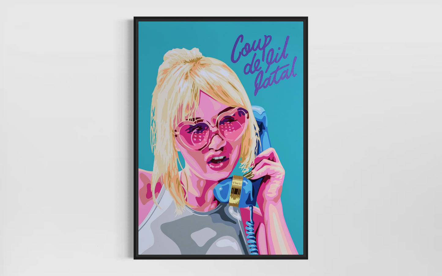 Coup de Fil Fatal. Fine art Giclée print.