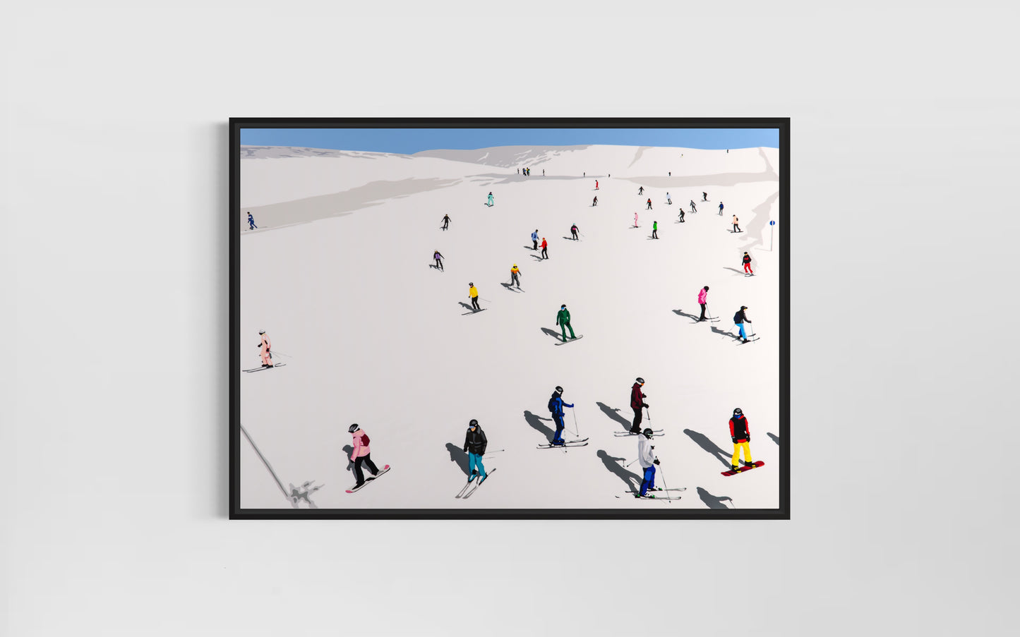 Ski People. Fine Art Giclee Ltd Ed Print.