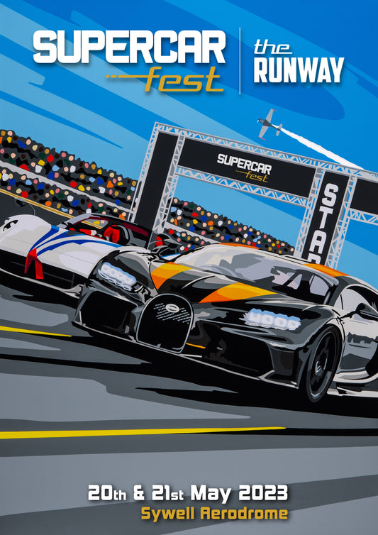 Supercar Fest 2023 Runway Poster