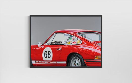 68 912 (Porsche 912/911). Fine Art Giclee Ltd Ed Print.