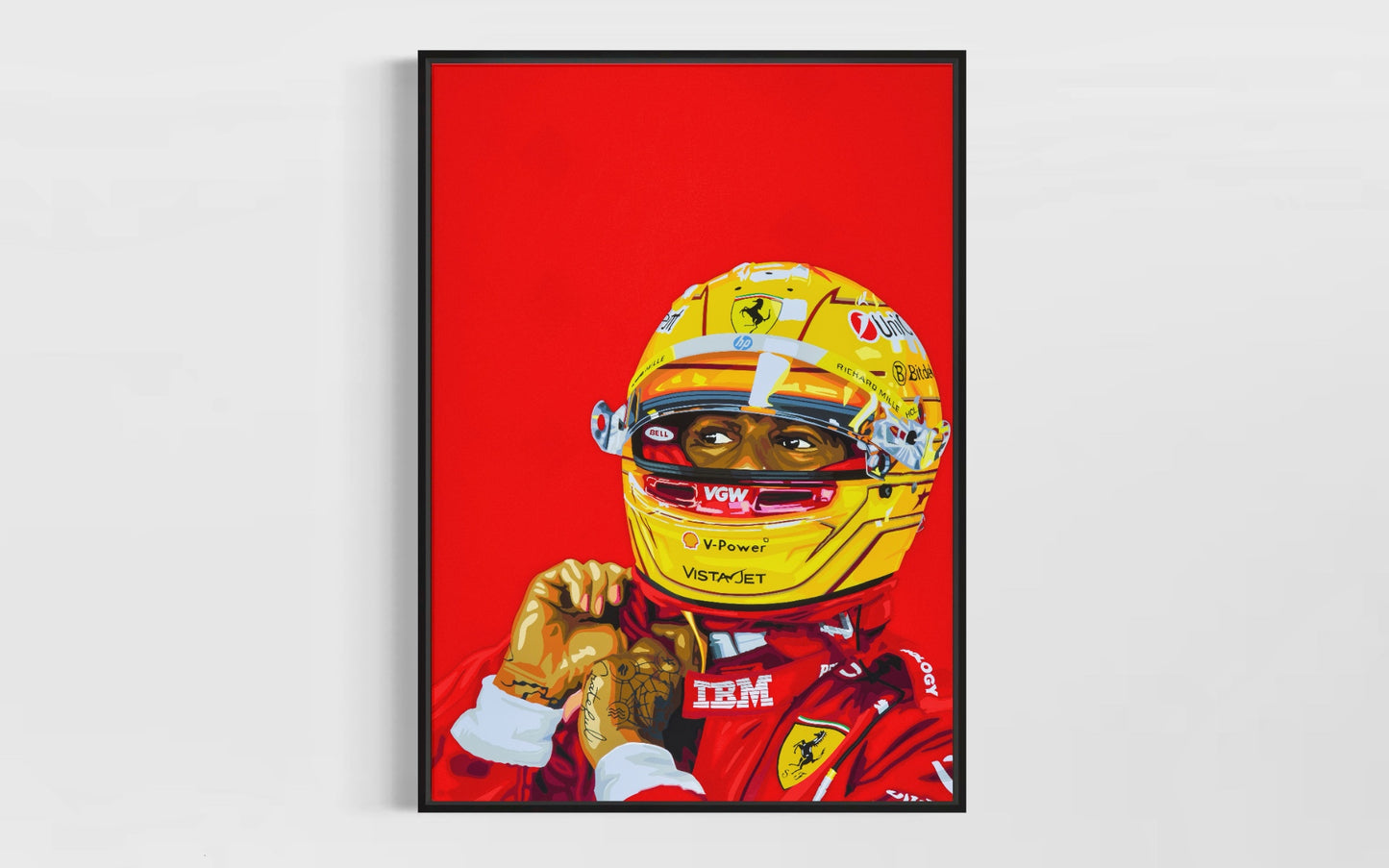 7. Lewis at Ferrari. Fine Art Giclee Ltd Ed Print.