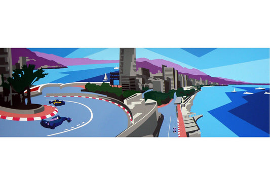 Monaco Mash-up. Fine Art Giclee Ltd Ed Print.