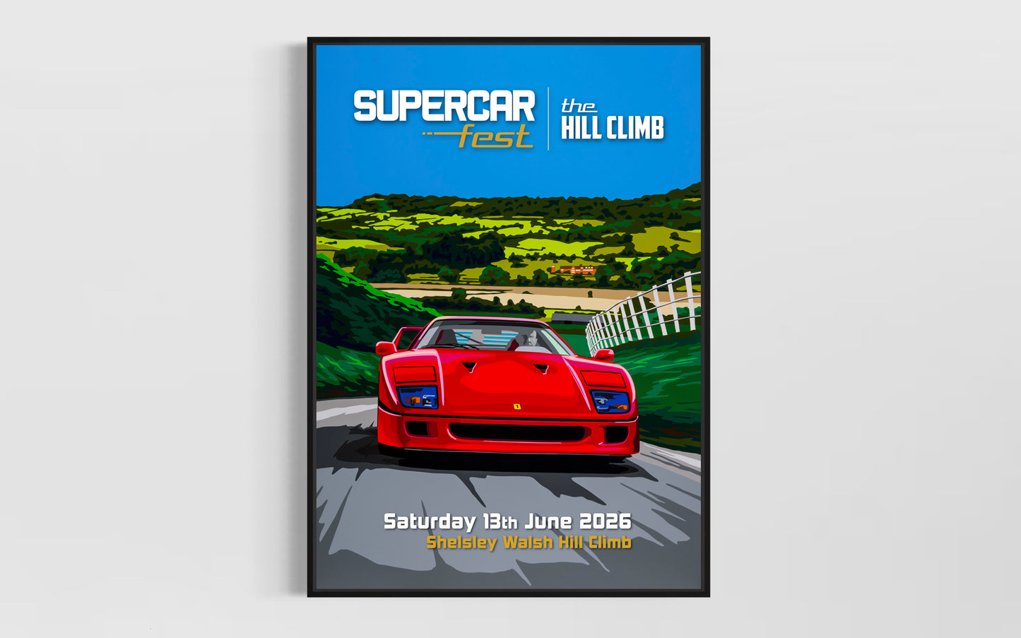 Supercar Fest 2026 The Hill Climb Poster
