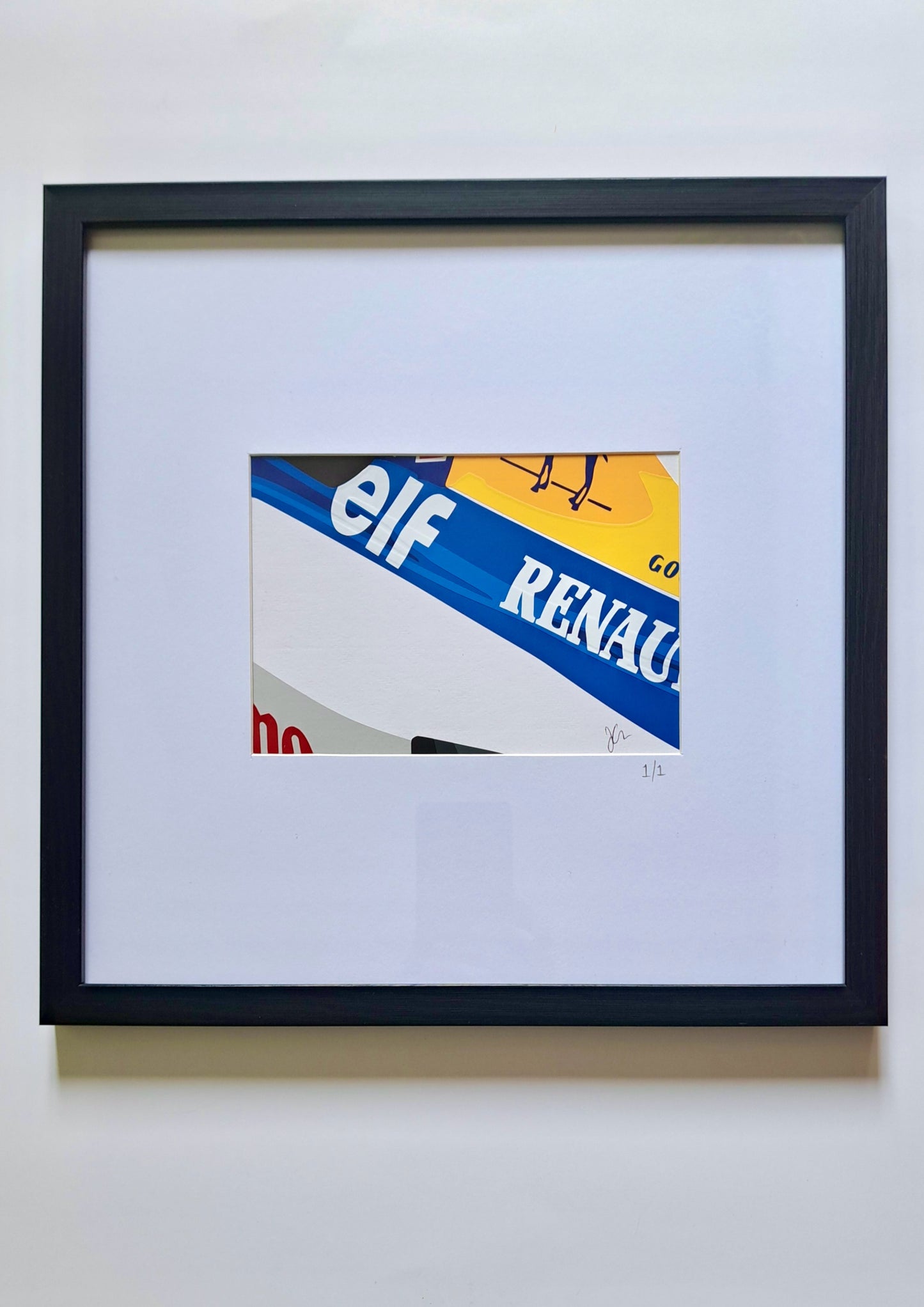 Mini Williams Mansell. Original (hand-cut) Vinyl Artwork.