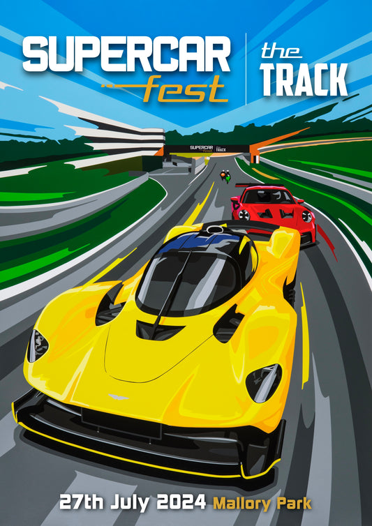 Supercar Fest 2024 Track Poster