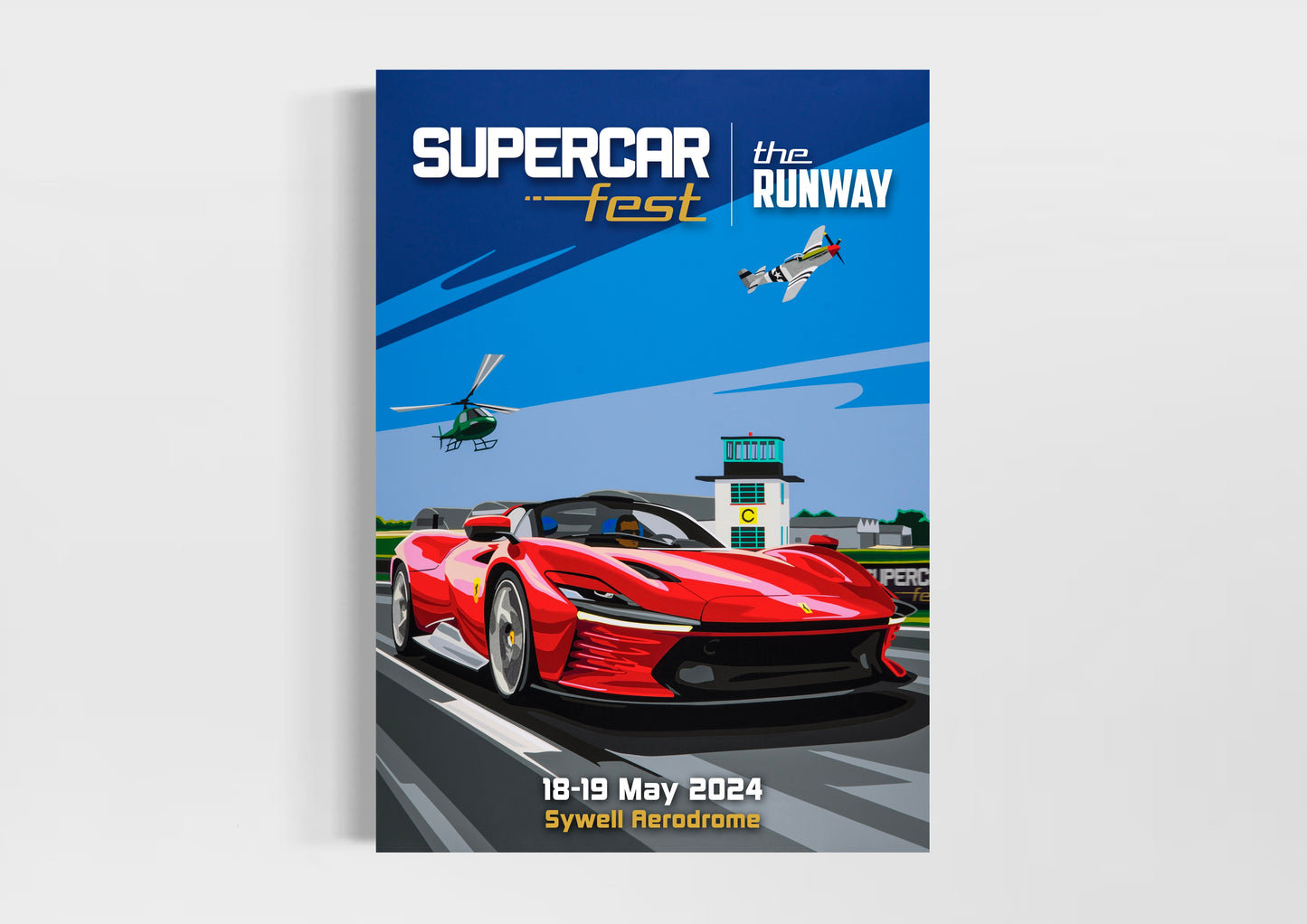 Supercar Fest 2024 Runway Poster