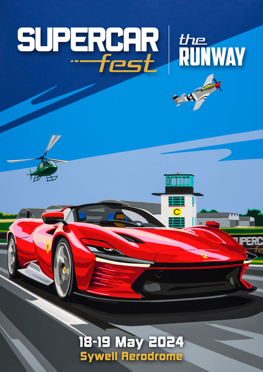 Supercar Fest 2024 Runway Poster