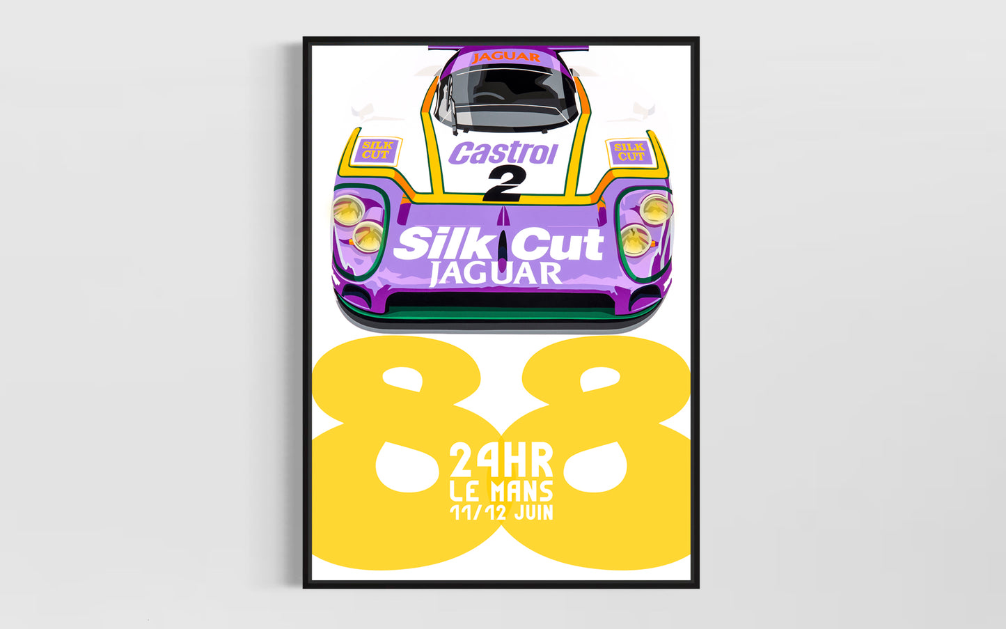 BPC (Bedroom Poster Collection) 1988 Le Mans 24hr Jaguar XJR9.