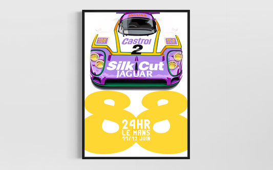 BPC (Bedroom Poster Collection) 1988 Le Mans 24hr Jaguar XJR9.