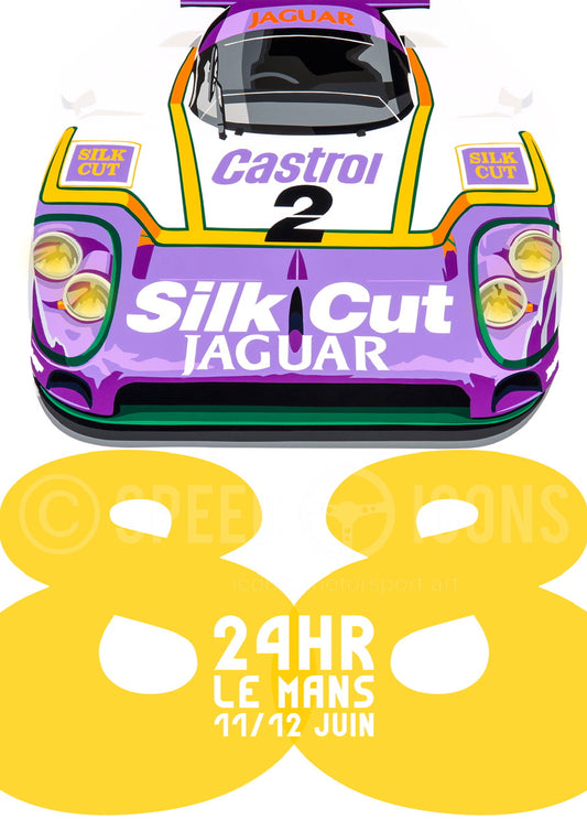BPC (Bedroom Poster Collection) 1988 Le Mans 24hr Jaguar XJR9.