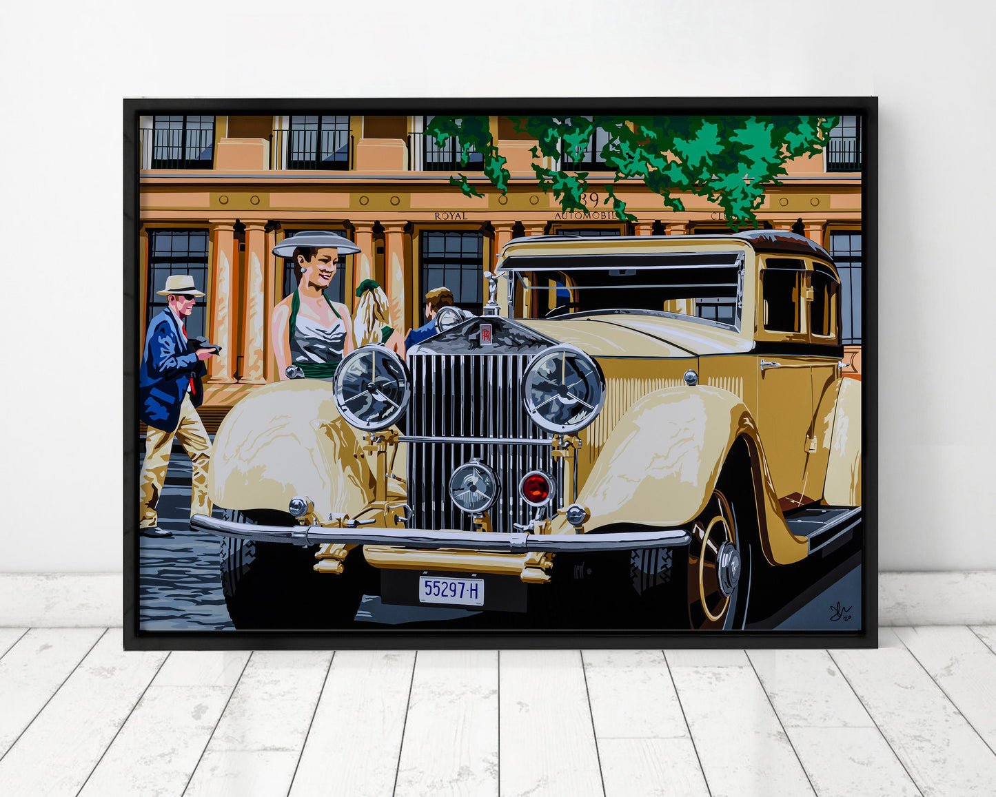 Vintage Rolls Royce at RACA. Fine Art Giclee Ltd Ed Print.