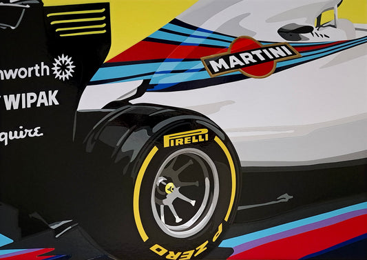 Williams Martini. Original (hand-cut) Vinyl Artwork.