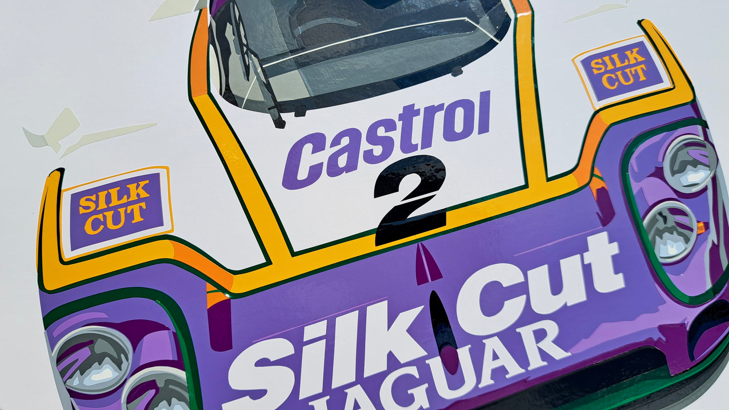 Silk Cut on White (Jaguar XJR-9)