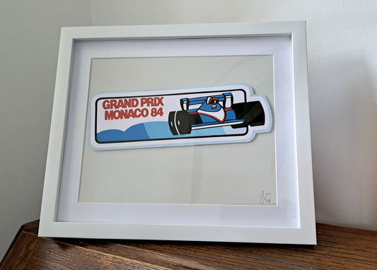 Vinyl (hand-cut) Stickers: 84 Monaco GP