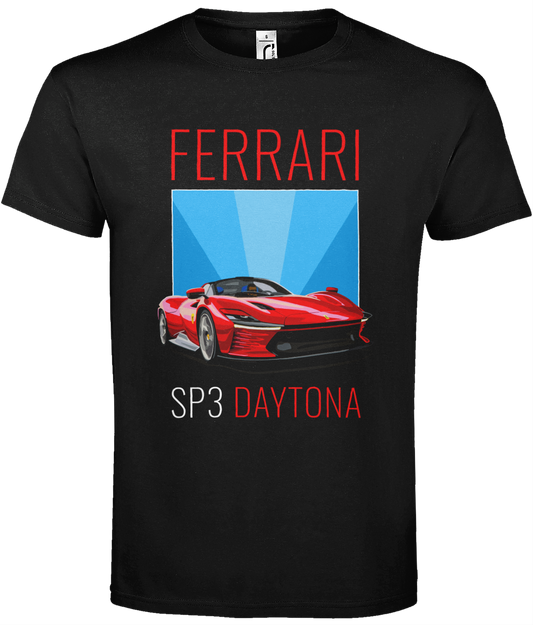 TS Ferrari SP3 Daytona Black T-Shirt