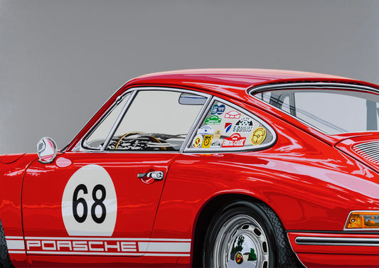 68 912 (Porsche 912/911). Fine Art Giclee Ltd Ed Print.