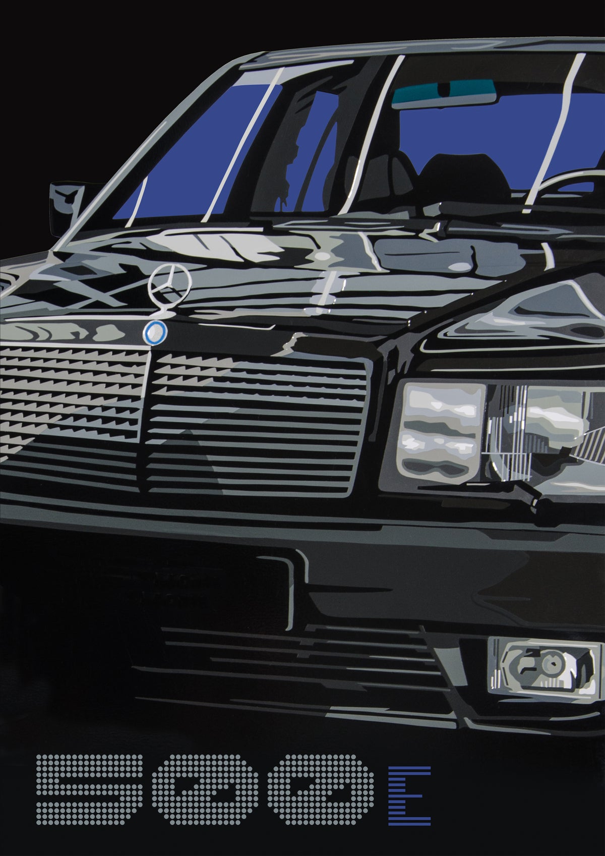 BPC (Bedroom Poster Collection) Mercedes 500E