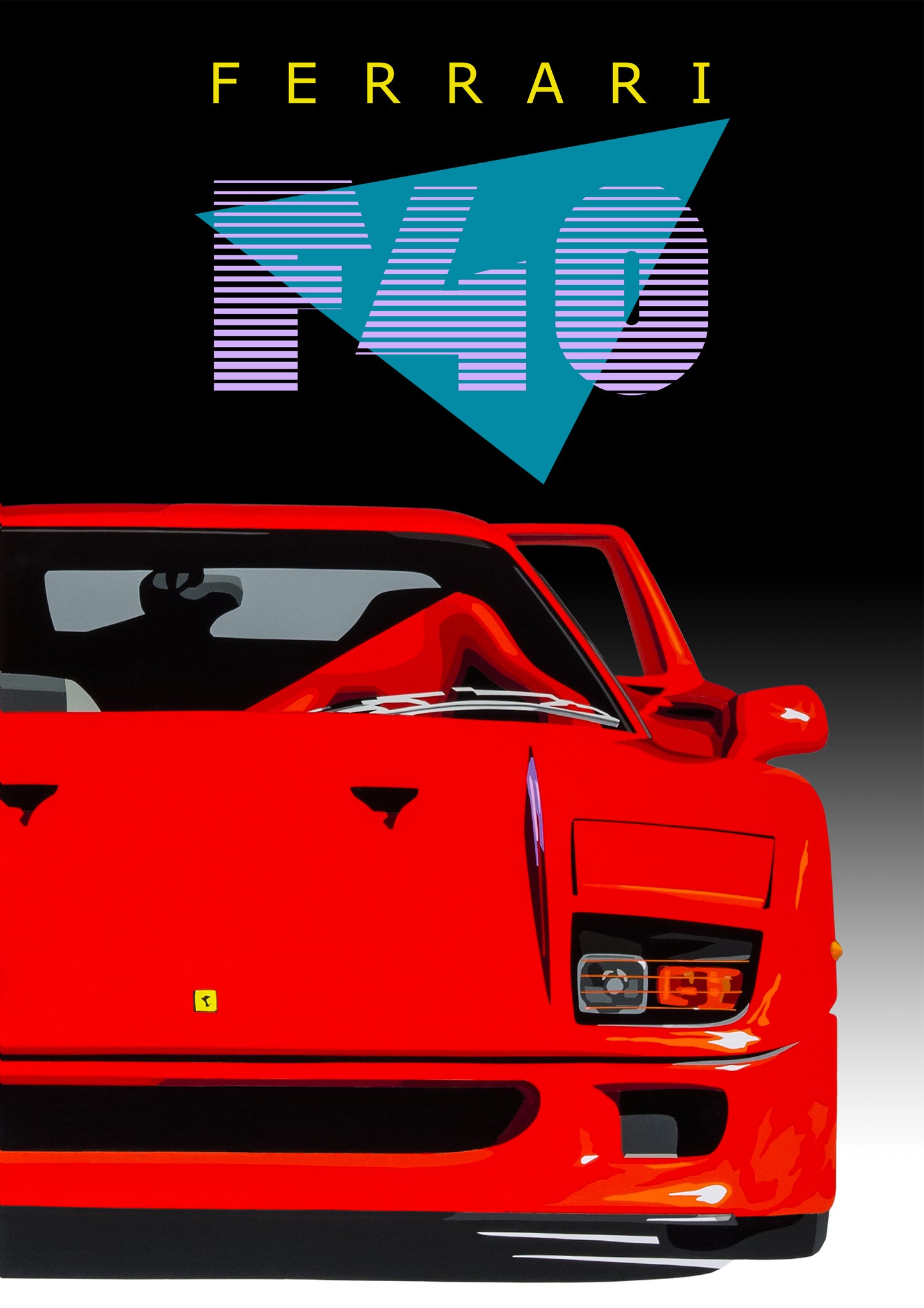 BPC (Bedroom Poster Collection) Ferrari F40 1980s