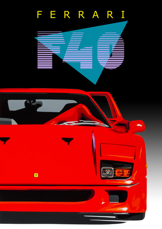 BPC (Bedroom Poster Collection) Ferrari F40 1980s
