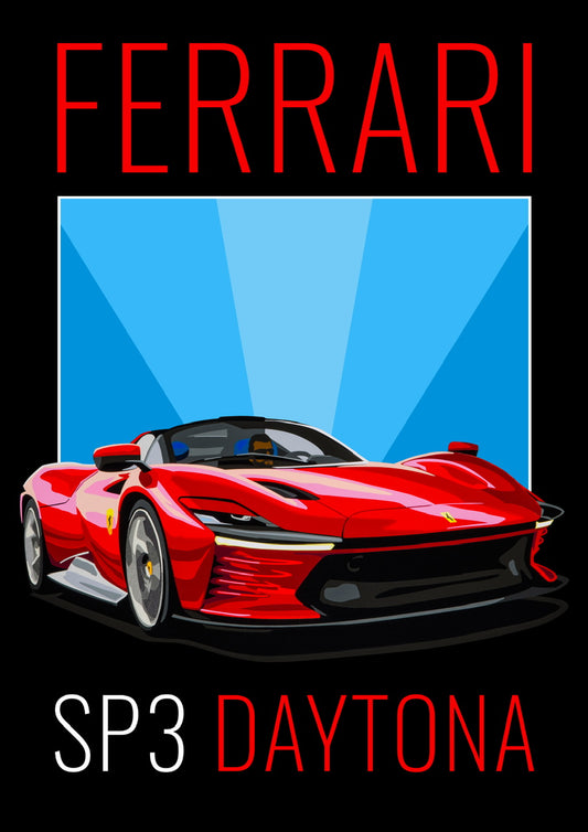 BPC (Bedroom Poster Collection) Ferrari SP3 Daytona Supercar