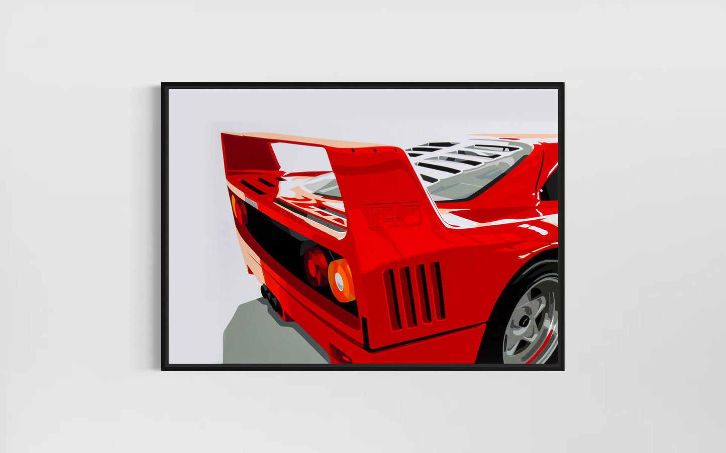 F40 Four no.1. Fine Art Giclee Ltd Ed Print.