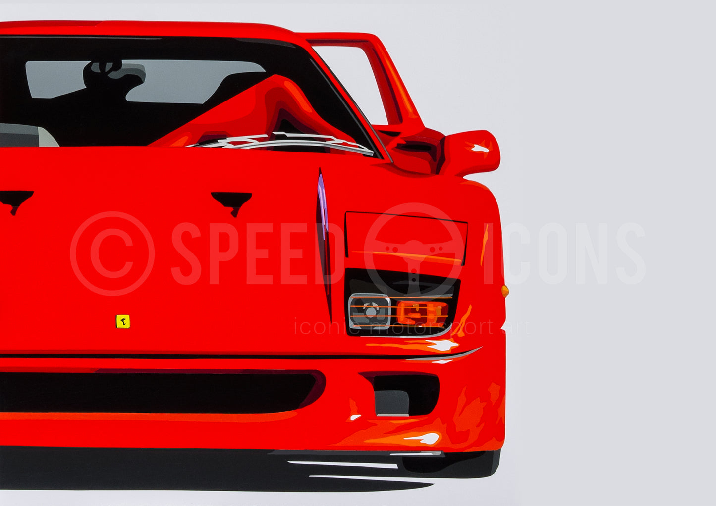 F40 Four no.4. Fine Art Giclee Ltd Ed Print.