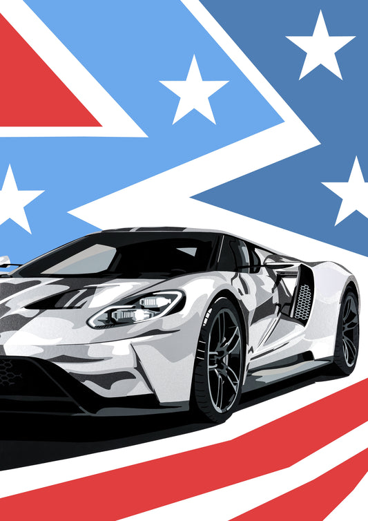 BPC (Bedroom Poster Collection) Ford GT Super Car.