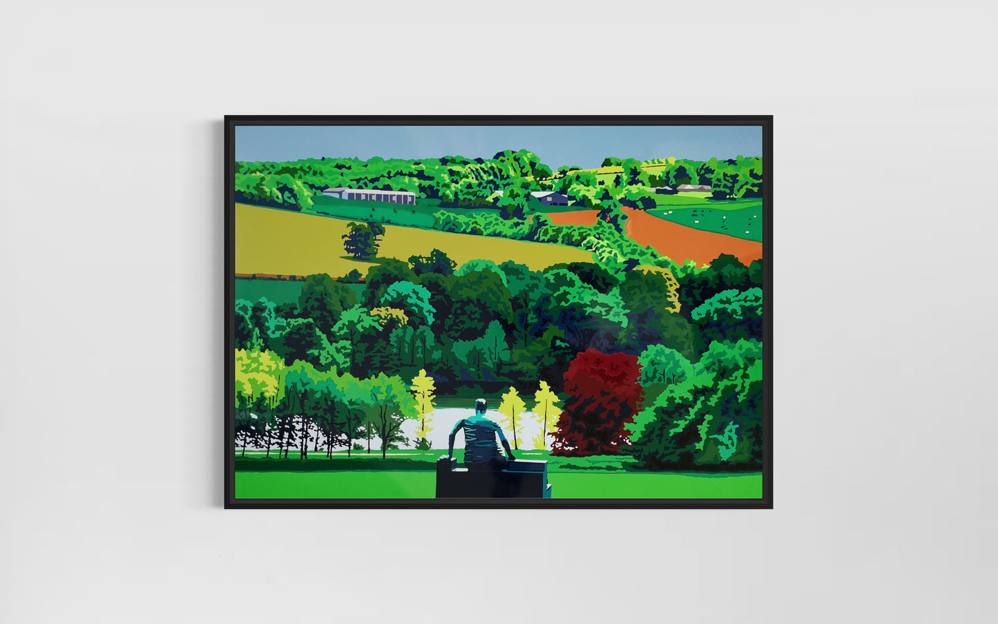 Yorkshire Sculpture Park. Fine art Giclée Ltd Ed print. Yorkshire Landscape.