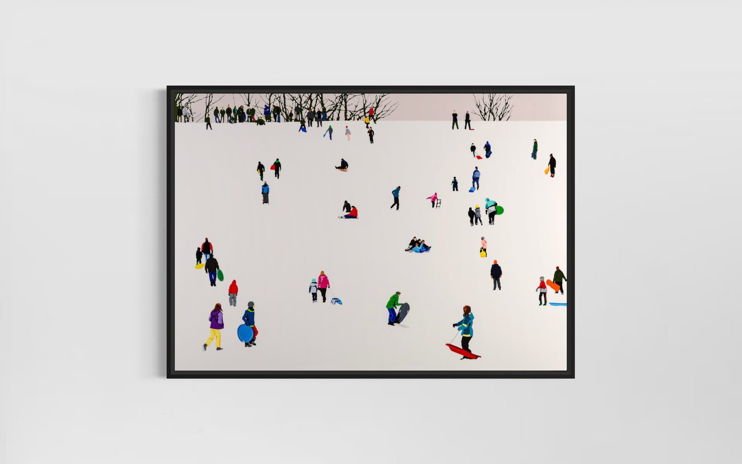 3. Sledge People. Fine Art Giclee Ltd Ed Print.