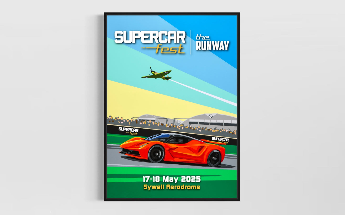 Supercar Fest 2025 Runway Poster